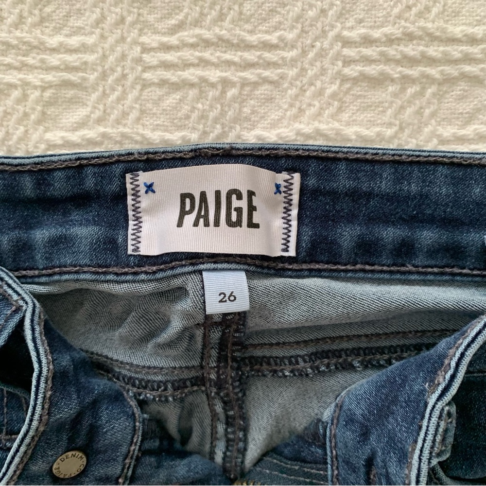 Paige blue skinny jeans. Size 26